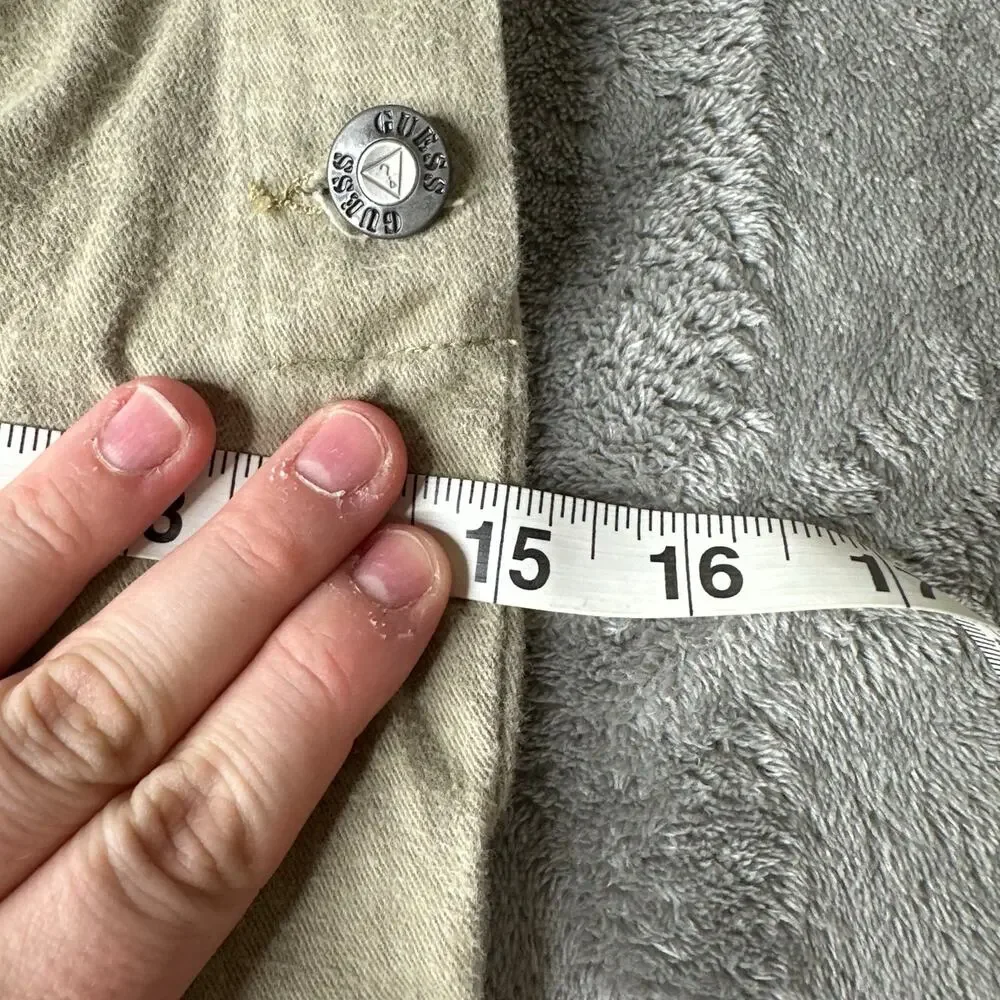Vintage Kids Y2K 90s Guess Khaki Flat Front And Back Size Button Pant Size 12